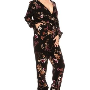 floral long sleeve jumpsuit